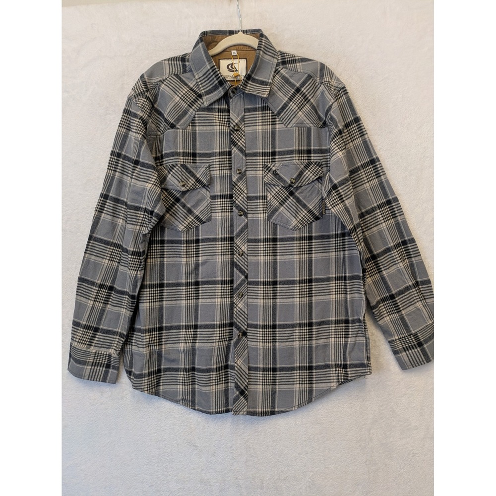 NEW Coevals Club Men's Size M Plaid Long Sleeve Button Up Shirt